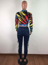 Load image into Gallery viewer, Sexy Denim Lace Up Hollow Skinny Jeans Pants
