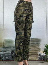 Load image into Gallery viewer, Straight-leg Camouflage Casual Pants
