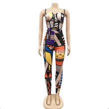 Load image into Gallery viewer, Casual Sling Printed Top Pants Two Piece Set
