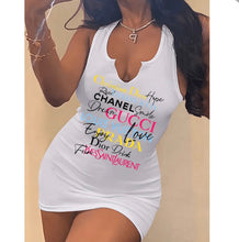 Load image into Gallery viewer, Fashion Sexy Printed Sleeveless Mini Dress
