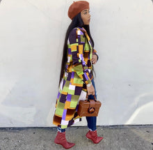 Load image into Gallery viewer, Plus Size Fashion Plaid Print Coats
