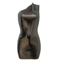 Load image into Gallery viewer, Slash Shoulder Slim Pencil Mini Dress
