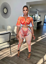 Load image into Gallery viewer, Sexy Printed Short Sleeve 2 Piece Pants Sets
