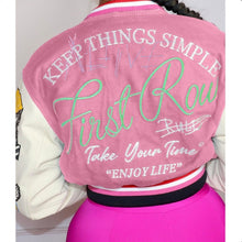 Load image into Gallery viewer, Fashion Print Rib Splicing Baseball Jacket
