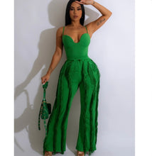 Load image into Gallery viewer, Solid Sling Tassel Pants Two Piece Set
