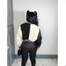 Load image into Gallery viewer, Contrast Color Long Sleeve Baseball Jacket
