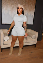 Load image into Gallery viewer, Solid T Shirt And Shorts Two Piece Sets
