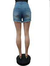 Load image into Gallery viewer, Casual Denim Tassel Shorts Jeans
