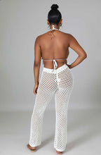 Load image into Gallery viewer, Sexy Tassels Hollow Out Halter Top Pants Two Piece Set
