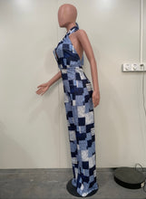 Load image into Gallery viewer, Halter Backless Sexy Print Jumpsuit
