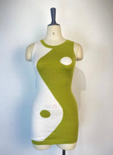 Load image into Gallery viewer, Color Block Sleeveless Tight Knit Mini Dress
