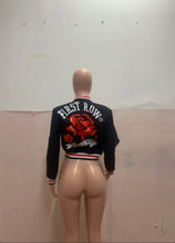 Load image into Gallery viewer, Plus Size Fashion Print Long Sleeve Baseball Jacket
