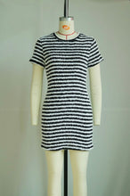 Load image into Gallery viewer, Knitted Stripes Slim Mini Dress
