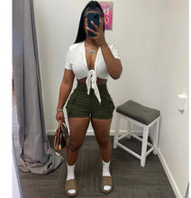 Load image into Gallery viewer, Solid Pockets Casual Shorts
