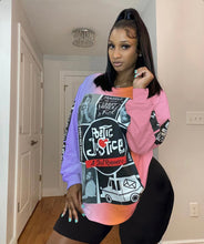 Load image into Gallery viewer, Casual Printed O Neck Long Sleeve T Shirt
