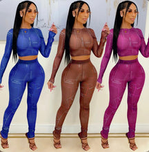 Load image into Gallery viewer, Casual Print Long Sleeve Pants 2 Piece Set
