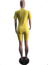 Load image into Gallery viewer, Solid Color Loose Short Sleeve Two Piece Set
