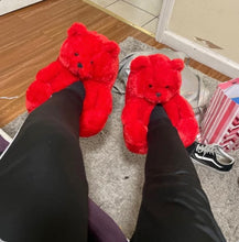Load image into Gallery viewer, Teddy Bear Home Cute Plush Warm Slippers
