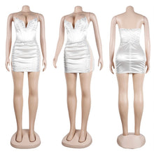 Load image into Gallery viewer, Sexy Mesh Patchwork Hot Drilling Night Club Dress
