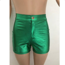 Load image into Gallery viewer, Metallic Candy Color Fashion Shorts
