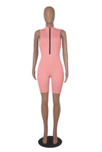 Load image into Gallery viewer, Fashion Zipper Sleeveless Rompers

