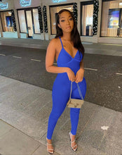 Load image into Gallery viewer, Solid Color Backless Jumpsuits
