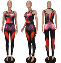 Load image into Gallery viewer, Fashion Sexy Print Sleeveless Tight Jumpsuits
