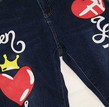 Load image into Gallery viewer, Plus Size Denim Print Skinny Jeans Pants
