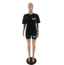 Load image into Gallery viewer, Printed Letter Fashion Shorts Two Piece Set  Www.dreamempirellc.com

