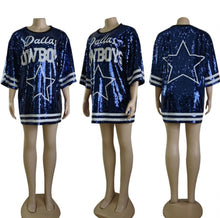 Load image into Gallery viewer, Casual Sequin Print Mini Dress
