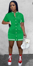 Load image into Gallery viewer, Casual Buttons Baseball Mini Dress
