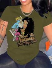 Load image into Gallery viewer, Plus Size Casual Print Short Sleeve T-shirt

