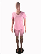Load image into Gallery viewer, Casual Solid Short Sleeve Loose Two Piece Set
