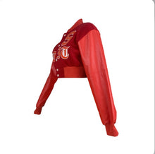 Load image into Gallery viewer, Fashion Letter Print Loose Short Baseball Jacket
