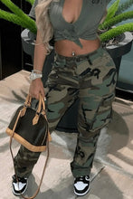 Load image into Gallery viewer, Casual Fashion High Waist Camouflage Pants

