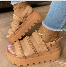 Load image into Gallery viewer, Casual Thick Sole Buckle Strap Sandals
