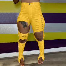 Load image into Gallery viewer, Plus Size 4XL Denim Ripped Hole Jeans Pants
