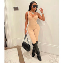Load image into Gallery viewer, Solid Color Sexy Sling Jumpsuit
