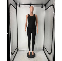 Load image into Gallery viewer, Solid Tanks+Zipper Coat+Pants 3 Piece Sets
