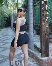 Load image into Gallery viewer, Rib Solid Color Tank Top Shorts Two Piece Set
