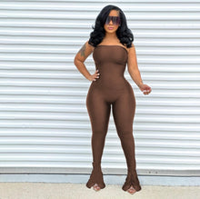 Load image into Gallery viewer, Fashion Solid Tube Top Hem Split Jumpsuits  Www.dreamempirellc.com
