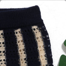 Load image into Gallery viewer, Knitted Sweater Long Sleeve Two Piece Shorts Sets
