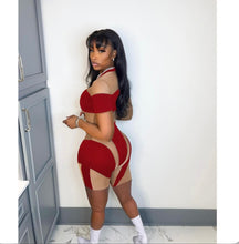 Load image into Gallery viewer, Short Sleeve Printed Mesh Rompers
