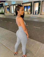 Load image into Gallery viewer, Solid Color Backless Jumpsuits
