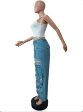 Load image into Gallery viewer, Casual Denim Hole Jeans
