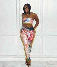 Load image into Gallery viewer, Sexy Printed Tassel Tube Top And Pants 2 Piece Sets
