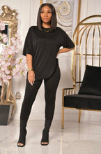 Load image into Gallery viewer, Solid Color Short Sleeve Pants Loose Two Piece Set
