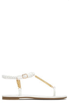 Load image into Gallery viewer, Clip Toe Flat Chain Sandals
