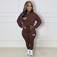 Load image into Gallery viewer, Plush Sweatshirt Shirt Neck Single-breasted Button Casual Suit
