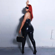 Load image into Gallery viewer, Sexy Off Shoulder Feather Splicing Jumpsuit
